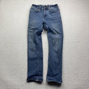 Y2K Volcom Brand Jeans Kinkade Regular Tapered Mens Size 28 Dark Blue Denim